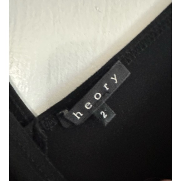 THEORY Dora Cupid Black Zipper-Detail Mini Tank Dress - Sz 2 - Picture 6 of 6